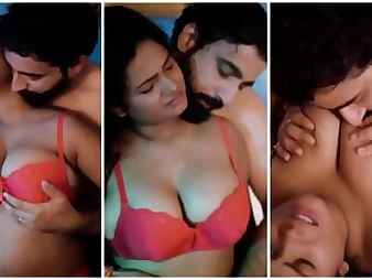 Desi Yam-sized-breasted Fantasy flashes off her sexy kinks and gives a voluptuous blow-job in homemade vid