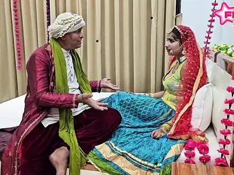 Steamy bhabhi Fucked by her elder Indian daddy in law and face-plumbed like a professional