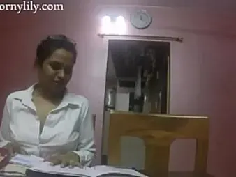 Super-naughty Lily tempts Indian College Educator for some super-fucking-hot Indian College orgy