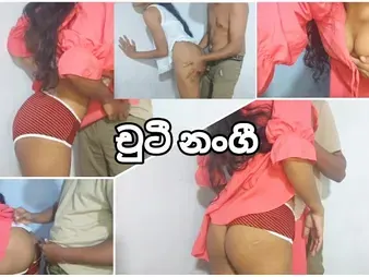 Sri Lankan Real Homemade Stepsis Nithuni31 goes insatiable with her immense baps and rump in HD