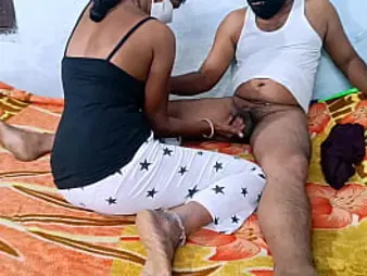 Desi Red-hot Cpl's Indian wife gets a footjob and blow-job from Desihot1 in Homemade movie