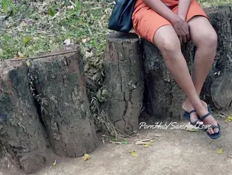 Sani And Enjoy hook-up in public park for some extra money