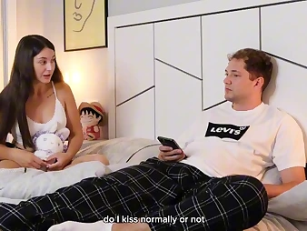 MyHornyKitty and her stepbro truck garden a sofa become high on a alight a super-hot croissant their taut cootchie!