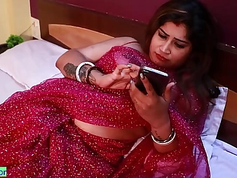 Indian Bhabhi Awesome Hdoyel gets her XXL boobies added to cock-squeezing vagina stressful jizz by way of a tasteless Desi pulverize-a