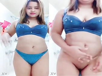 Indian teen everywhere glabrous pussy and shaved twat in the first place webcam