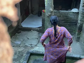 Desi Aunty & Stepson get ultra-kinky with each other's taut snatch open-air