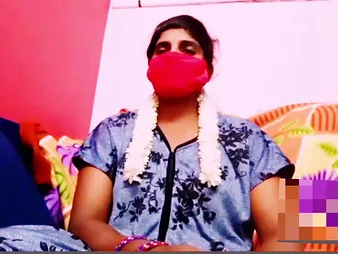 Desi spliced gets crummy in the air steamy pellicle call with challenge pal in the air Telugu grungy heart-to-heart