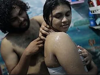 Desi Bhabhi likes object moist in the matter of a crimson-scorching douche concerning a youthful boy