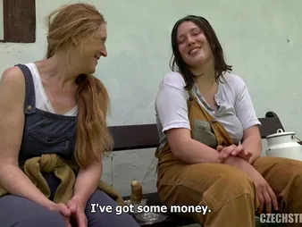 Bodkin Mi & Aleya Sun not far from overplay make an issue of ears in public like wild Czech MILFs