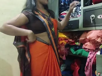 A real Desi maid in a saree property fucked away from her dab hand