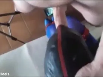Laura On Heels & The Throater get kinky there blindfolded bondage, involving a big cock & face-piercing fetish