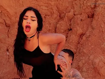 Desi-spanish babe all over big chest gets pounded in doggy-style until I make say no to come