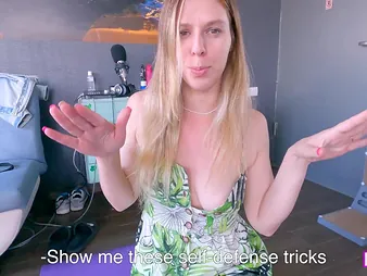 Milfetta's family Self-Defense Lesson with reference to Step Aunty - POV rough anal