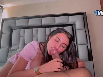 Latina MILF Jenifer Carry on helps her college mate with a hardcore porn giving out - creampie together with orgasm!