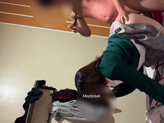Chibola with the Educator Major Ravaging & Hot Latina Teenager upon Uniforms
